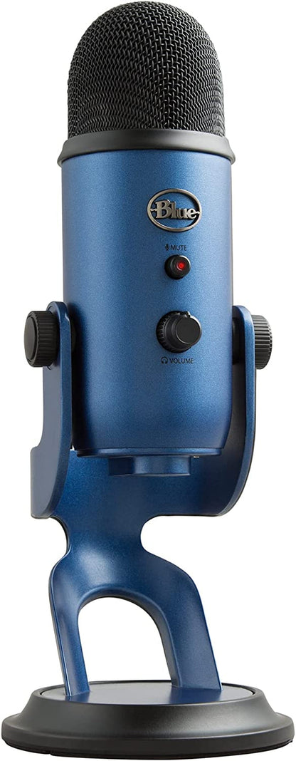 Logitech Creators  Yeti USB Microphone for Gaming, Streaming, Podcast, Youtube, Discord, PC, Studio Sound, Plug & Play-Midnight
