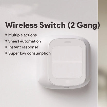 Tuya Wifi Zigbee Smart Scene Wireless Switch Push Button Controller Automation Scenario 2 Gang Smart Home Gadgets Smart Control