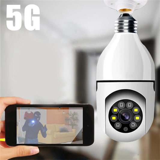 Remote Surveillance Camera 360-Degree Panoramic View Smart High-Definition Bulb-Type Surveillance Camera HD Night Vision Cool Electronic Gadgets Tech Gadgets for Men